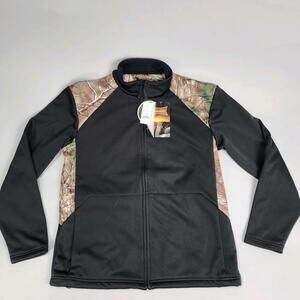 Gamehide Realtree Xtra Camo Zip up Jacket Mens Medium Black Outdoor Hunting NWT